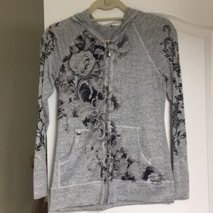 Rose detailed zip up